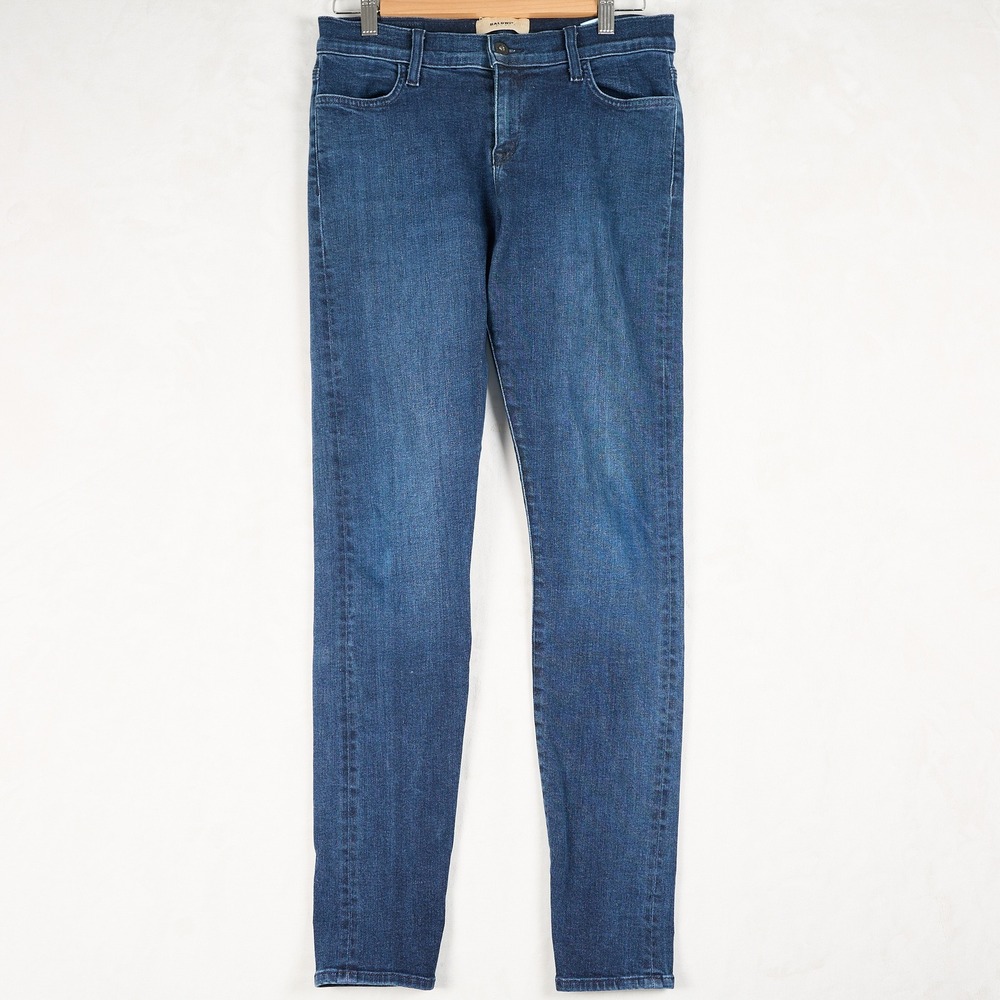 Baldwin Sophia Mid Rise Skinny Jeans Dark Wash Blue Denim Size 28‎ 202012DUSK